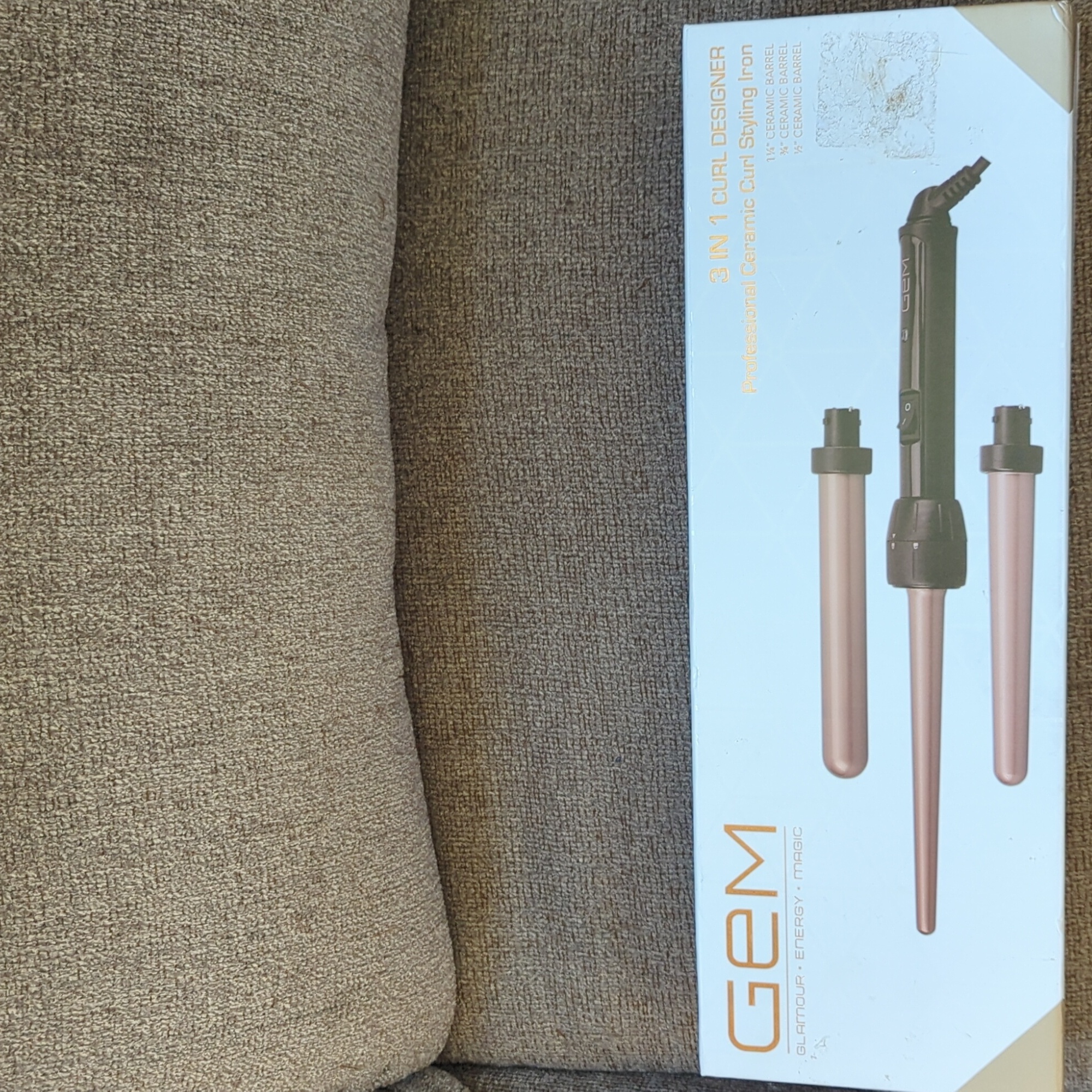Gem Three In One Designer Professional Ceramic Curl Styling Iron